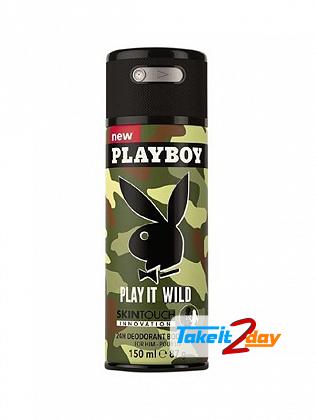Playboy Play It Wild Deodorant Body Spray For Men 150 ML